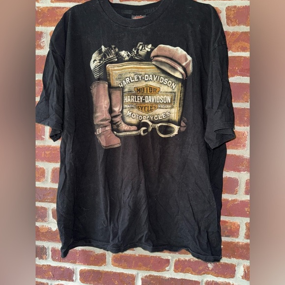 Harley Davidson black t-shirt‎ XXL - Picture 1 of 4